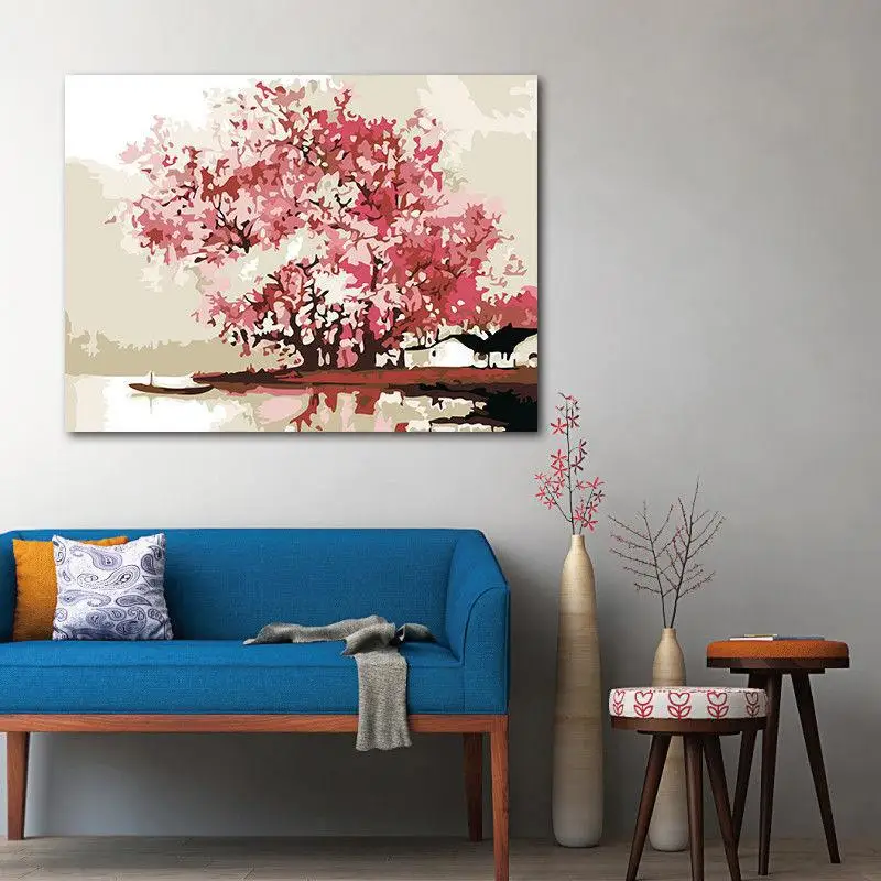 

4635051 Digital oil painting living room decorative painting sofa background wall hanging painting