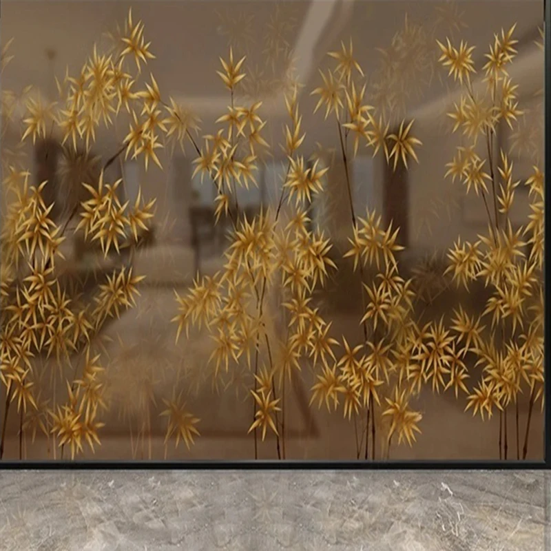 

Новый китайский стиль, картина тушью, бамбуковый узор, настенная роспись, персонализированные обои для кабинета, гостиной, чайного домика, деко