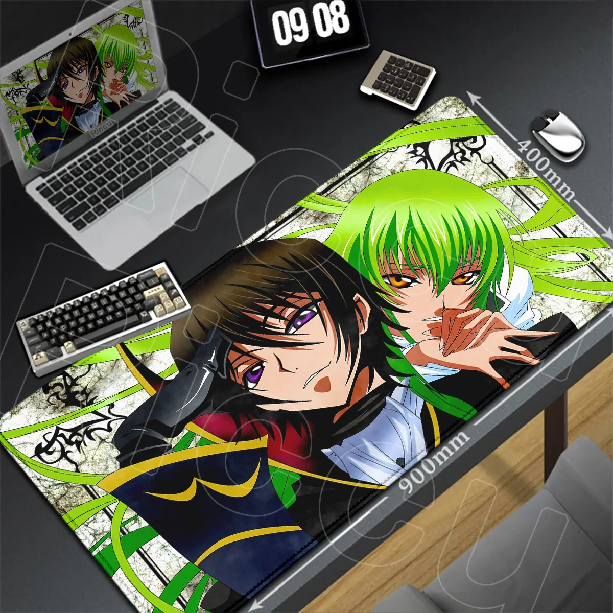 PC Office Accessories Large Hot Anime Code Geass Mousepad Desktop Mat Pretty Lelouch CC Protector Keyboard Carpet XXL Laptop Rug