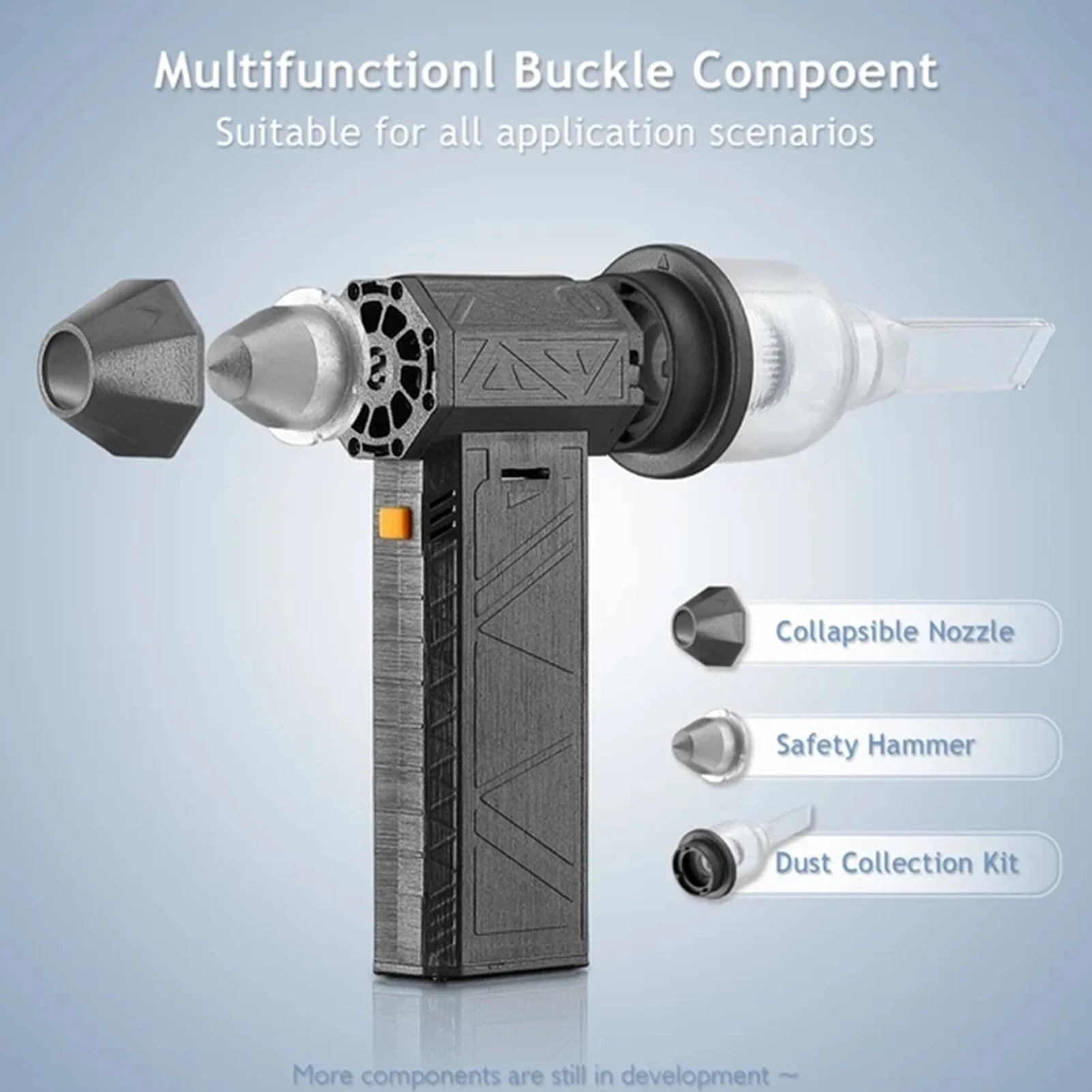 Mini Low Power Consumption Multifunctional Handheld Dry Blower Cordless Super  Speed Adjustable For Snow Blowing