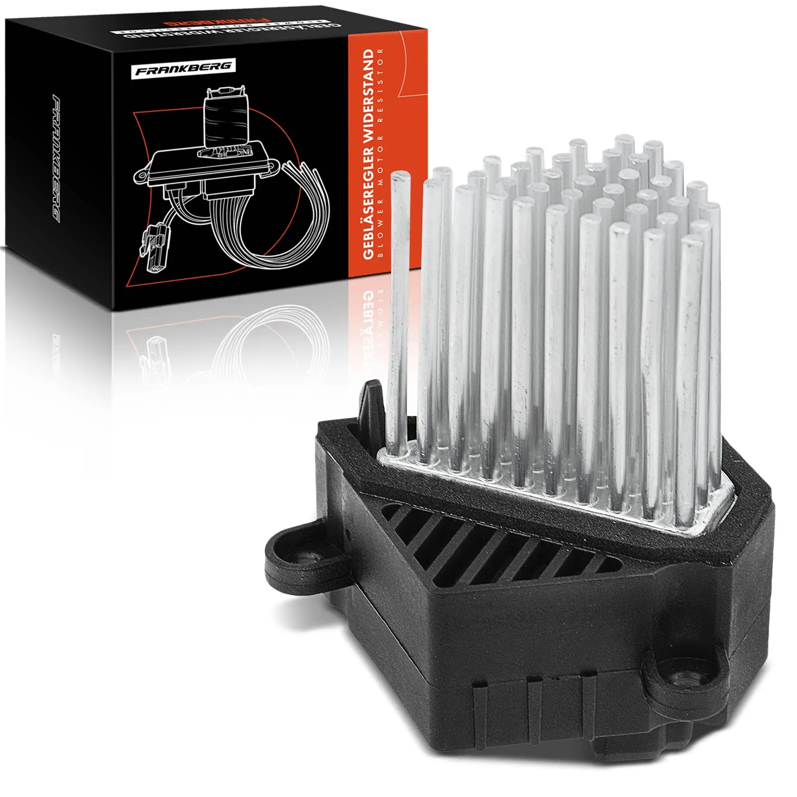 Résistance de ventilateur Frankberg 1x pour BMW Série 3 E46, Série 5 E39, X3, X5 - Références : 67326932438, 67636988452, 64116923204
