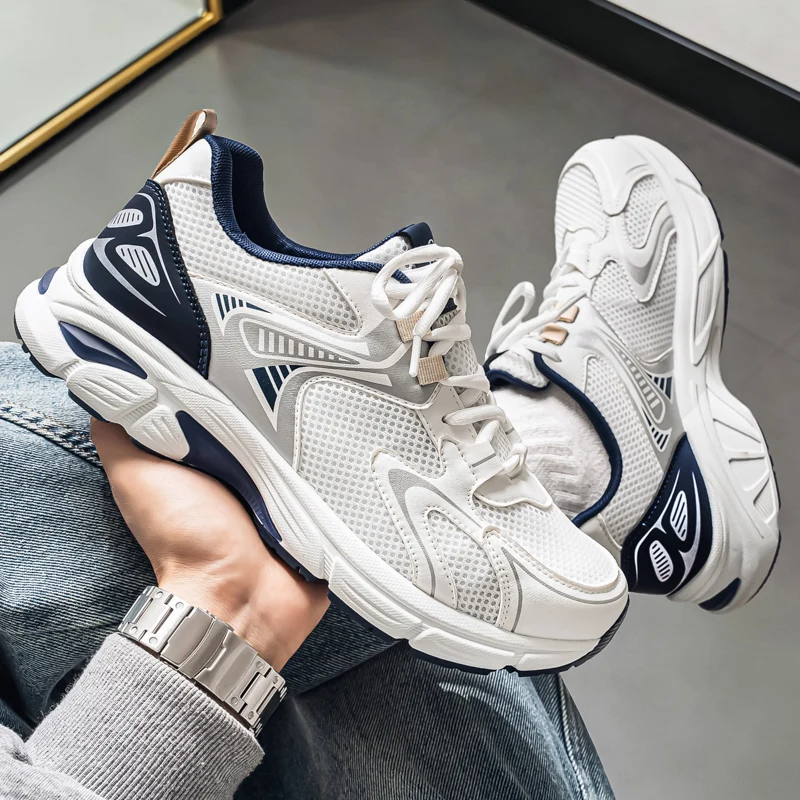 

Men's Dad Shoes Breathable Mesh Upper Heightening Thick Bottom Casual Sports Shoes Summer Autumn Winter Spring Seasonal Wear