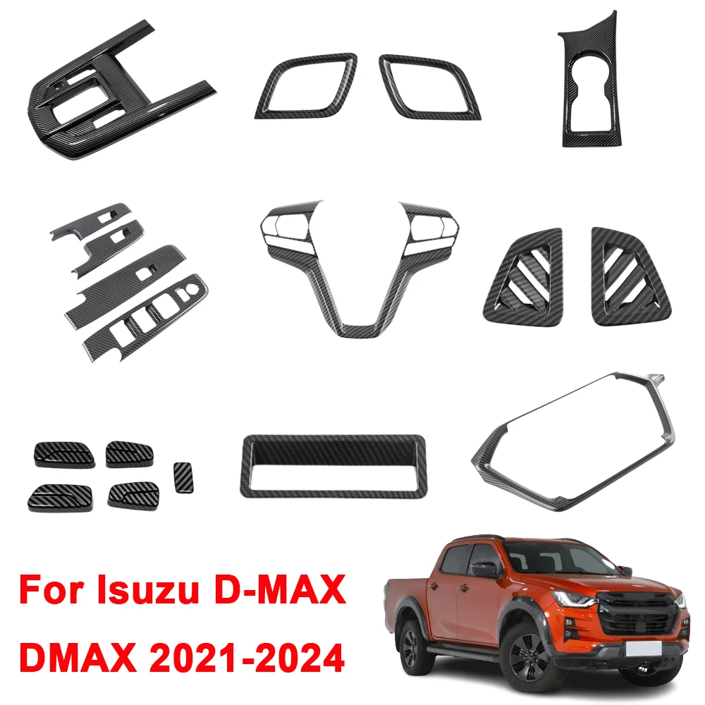 

ABS приборная панель, подлокотник, накладка на ручку сиденья, крышка переключателя, рамка, вентиляционное отверстие, чаша переключения передач для Isuzu D-MAX DMAX 2021 2022 2023 2024