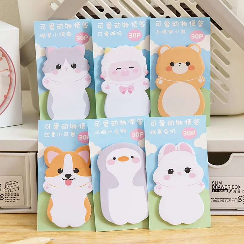 30sheet sof shaped sticky notes student sticky notes high value sticky notes cartoon cute marking labeling stickers n times stic