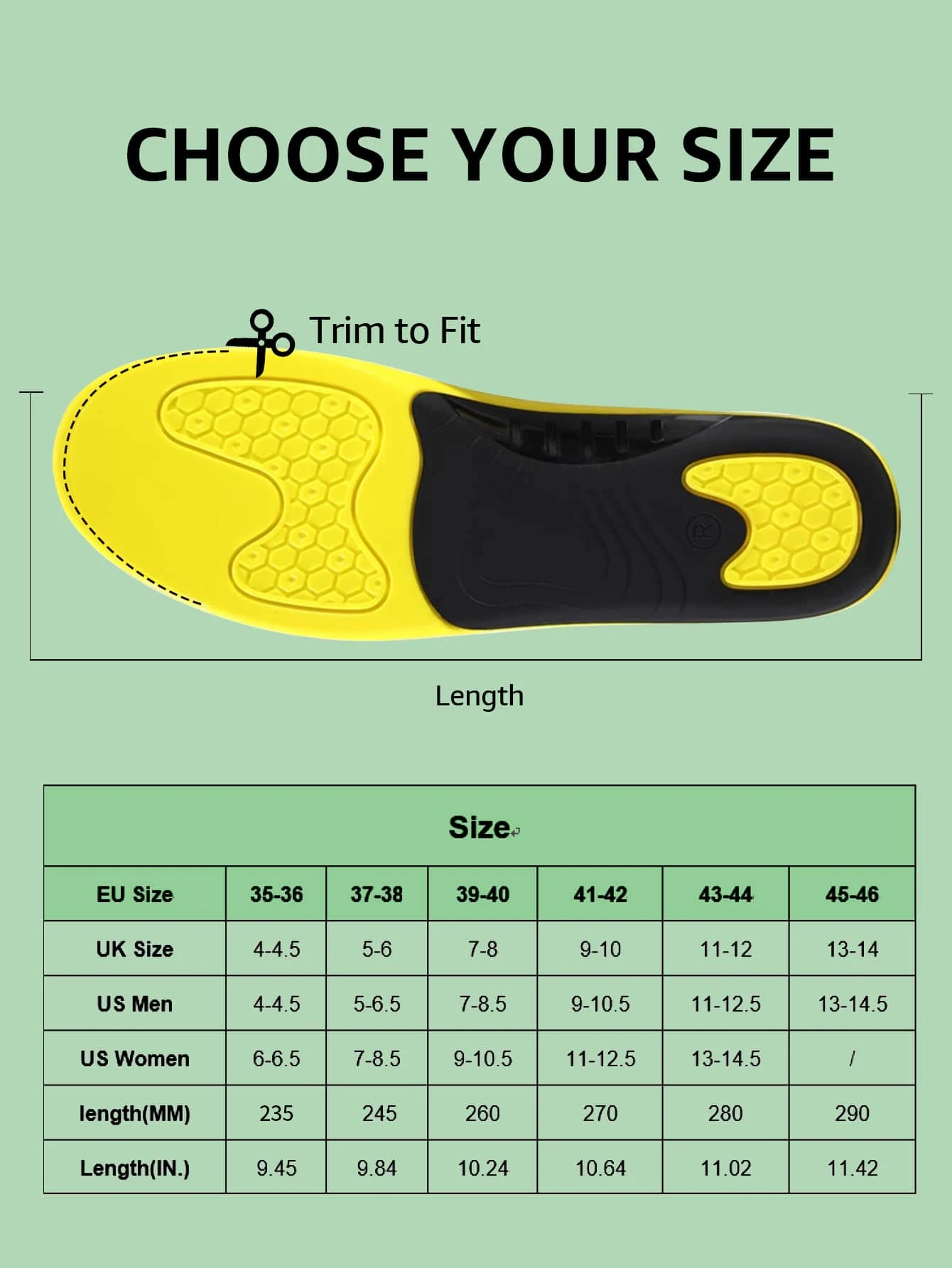 Bangnisole-plantilla ortopédica para fascitis Plantar para hombre y mujer, soporte para el arco del pie plano, plantillas deportivas, pierna correcta