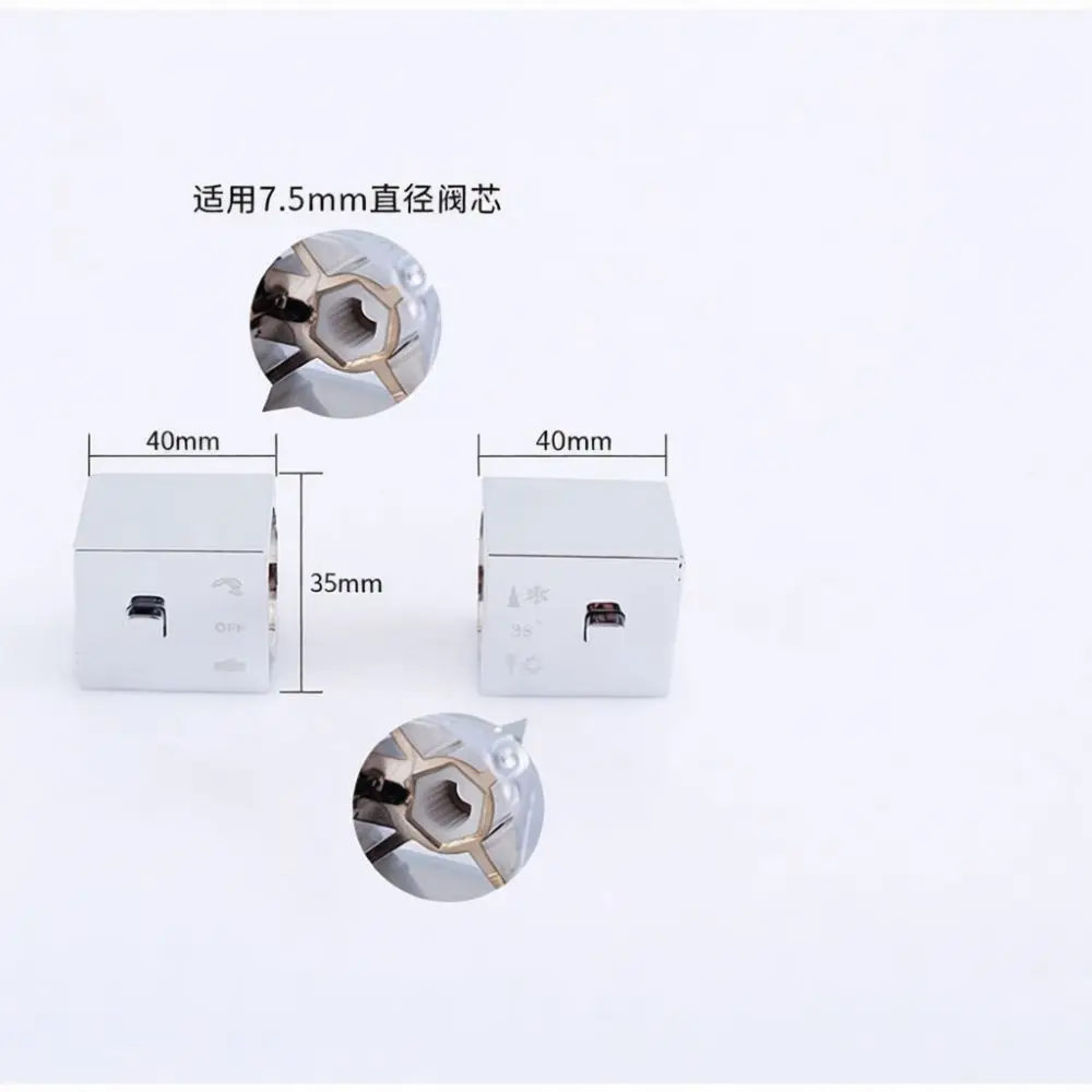 Bathroom Sink Faucet Handle Replacement Electroplated Plastic Knob Universal Tap Controller Plumbing Repair Part
