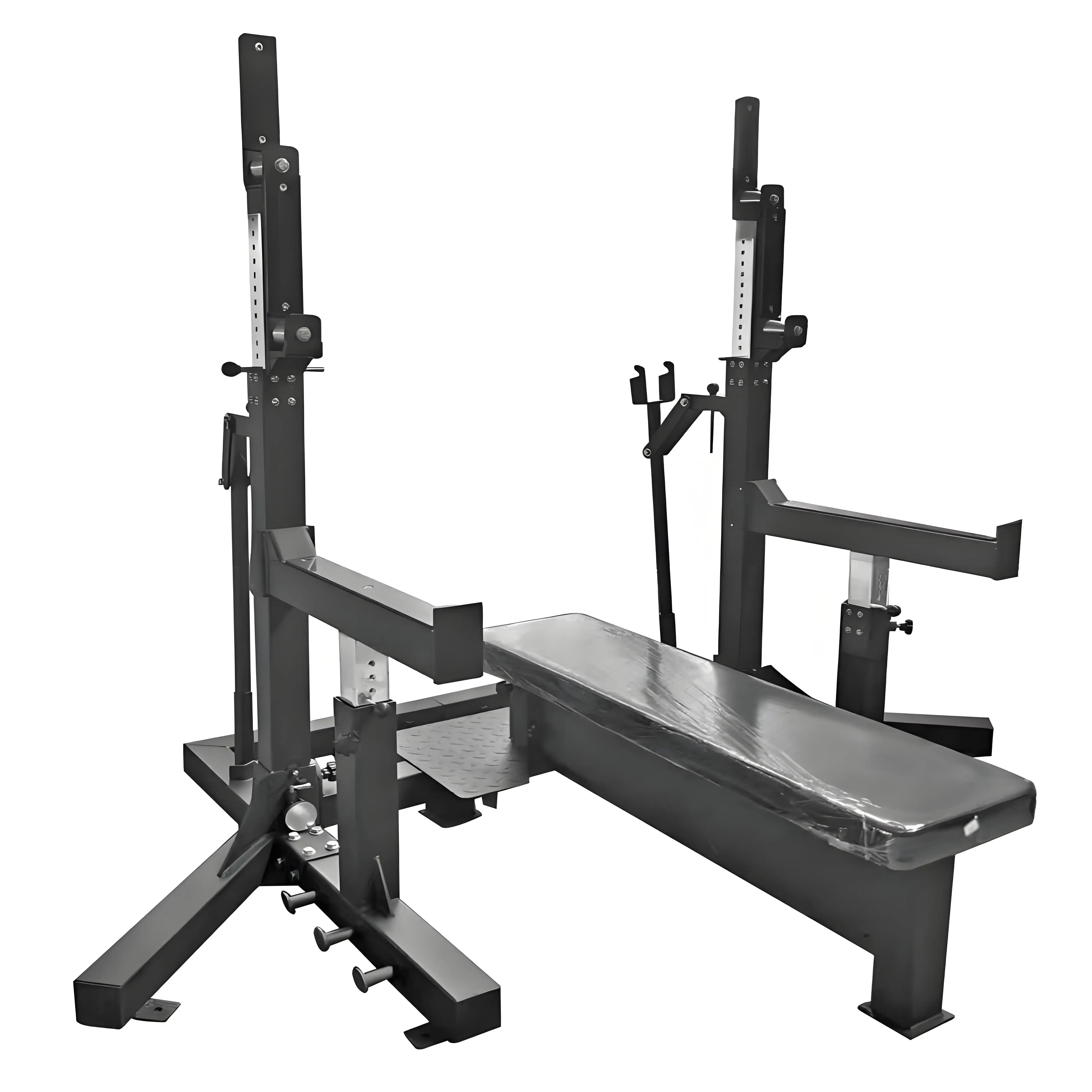 Cheongar Heavy-Duty Powerlifting Combo Rack Gym Equipment Strength Training Squat Bench Press Competition Durable Metal 150kg