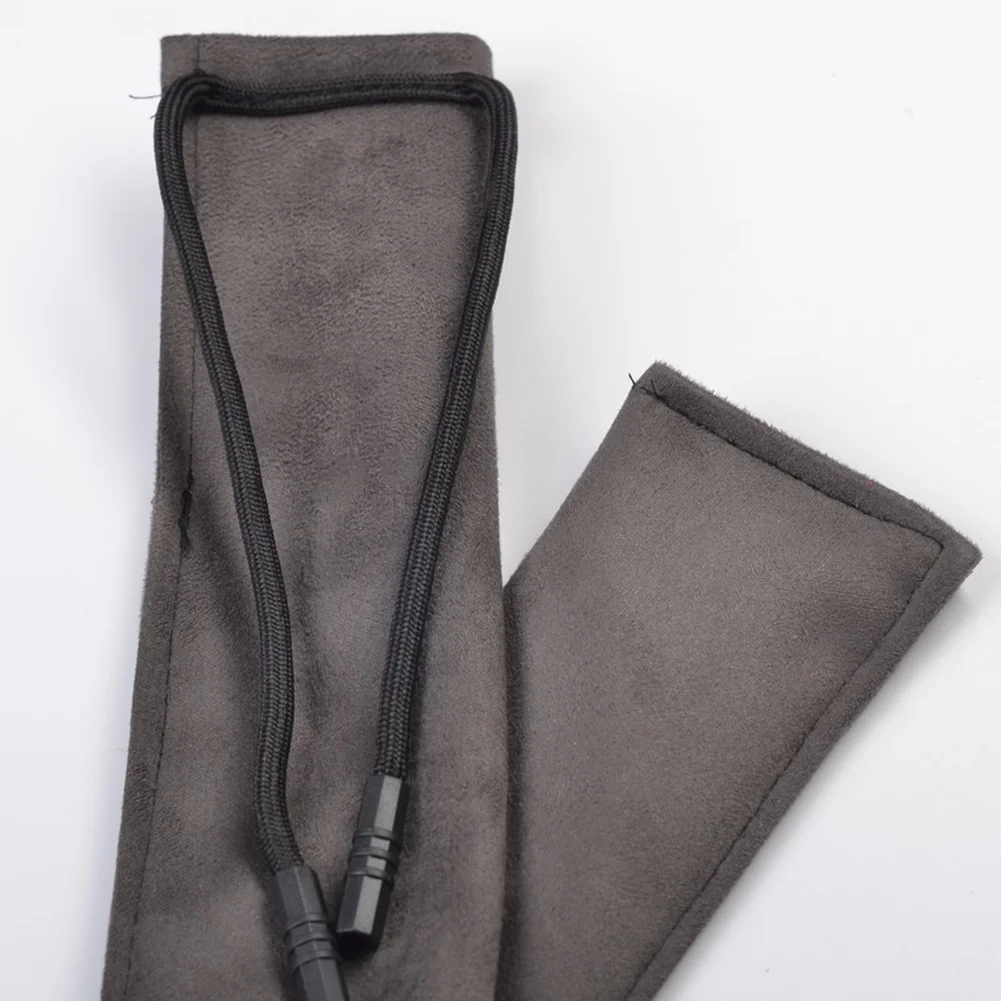 Polyester Imitation Suede Non Stretch Fishing Rod Cover Bag with Foldable Opening for 80cm to 150cm Rod Lengths
