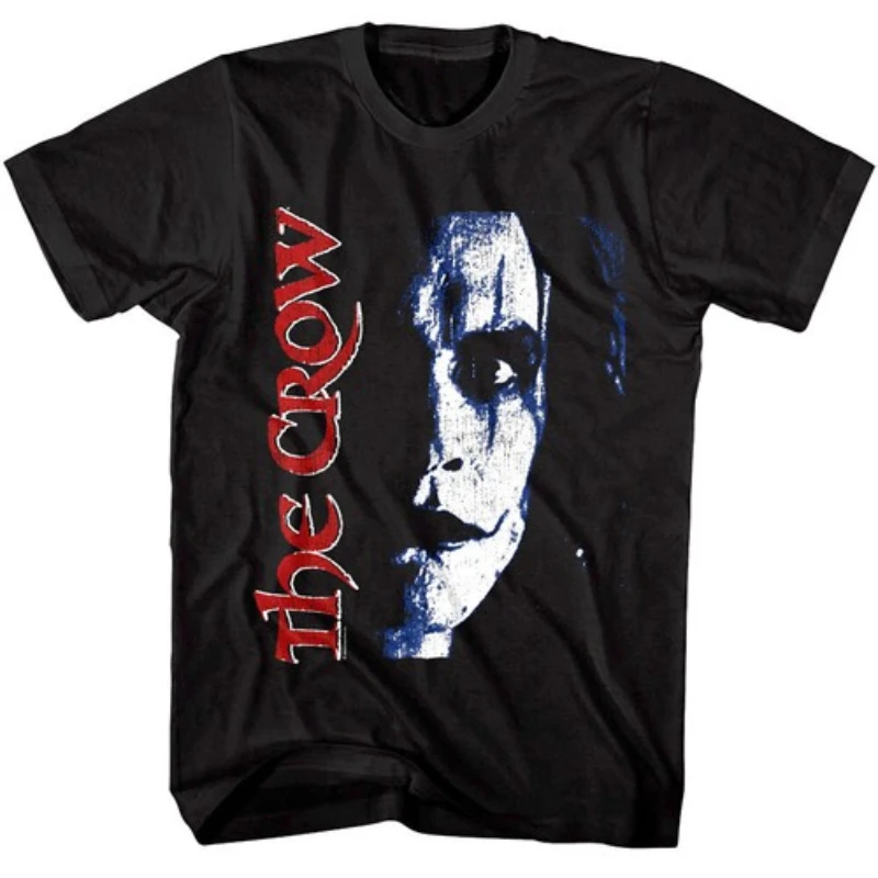 Men Summer Casual O-neck Tee Fashion Oversized Vintage Men's The Crow Unisex T-shirt