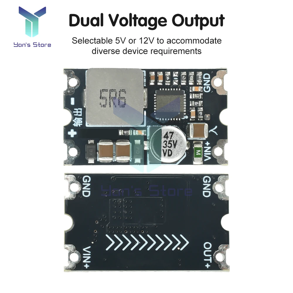 DC-DC تنحى وحدة 6-35 فولت إلى تيار مستمر 5 فولت 12 فولت 2A سيارة تحويل الطاقة باك صغير وحدة منظم PCB لتقوم بها بنفسك عدة إلكترونية