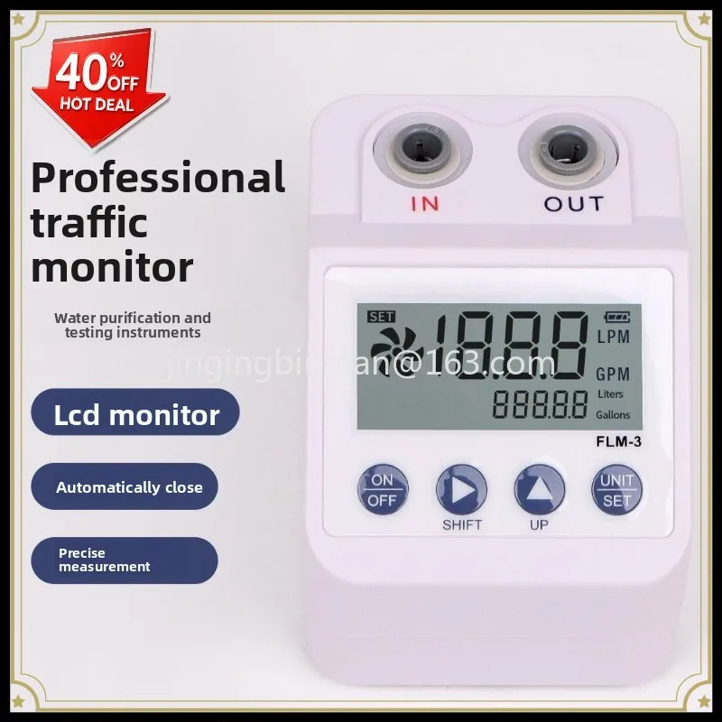 Factory direct sales of FLM-3 flowmeter professional flow liquid crystal display water purification test instrument