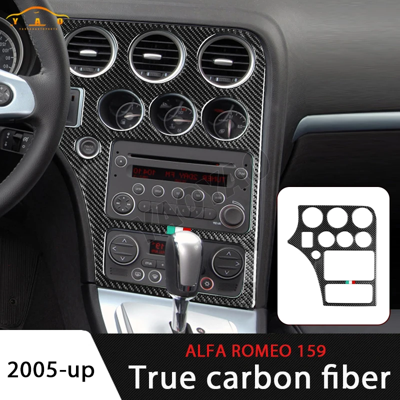 

Carbon Fiber For Alfa Romeo 159 Brera Spider 2004 2005 2006 2007 2008 2009 2010 2011Car CD Panel Trim Sticker Accessories