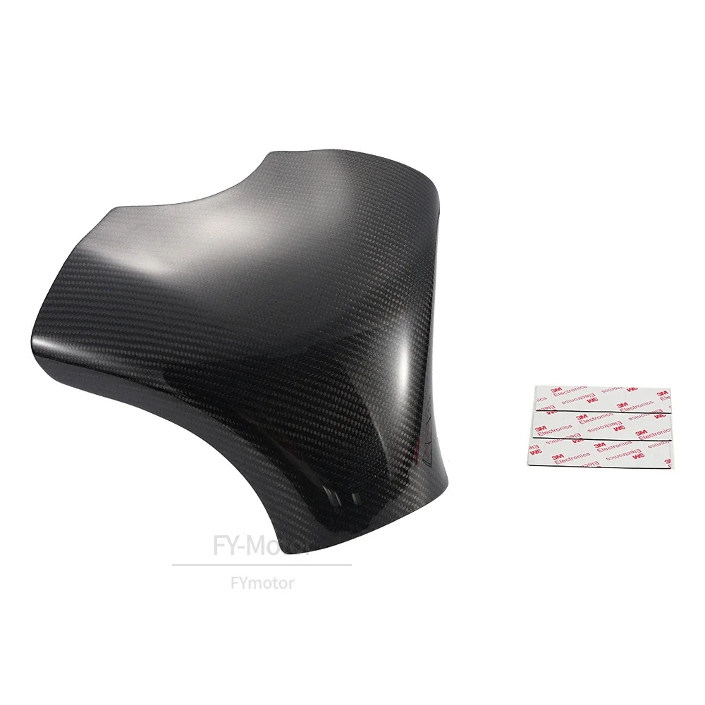 Motorcycle Real Carbon Fiber  Fuel Gas Tank Cover Protector Fit For Kawasaki Ninja ZX-6R ZX6R ZX 6R 2007 2008