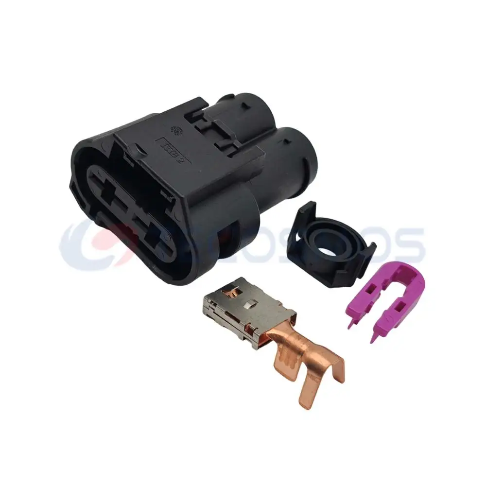 1/5/10 PCS 2 Pin/Way Auto Waterproof Connector Steering Gear Plug Connector 4G0906234A For Tiguan Touareg 4G0 906 234 A
