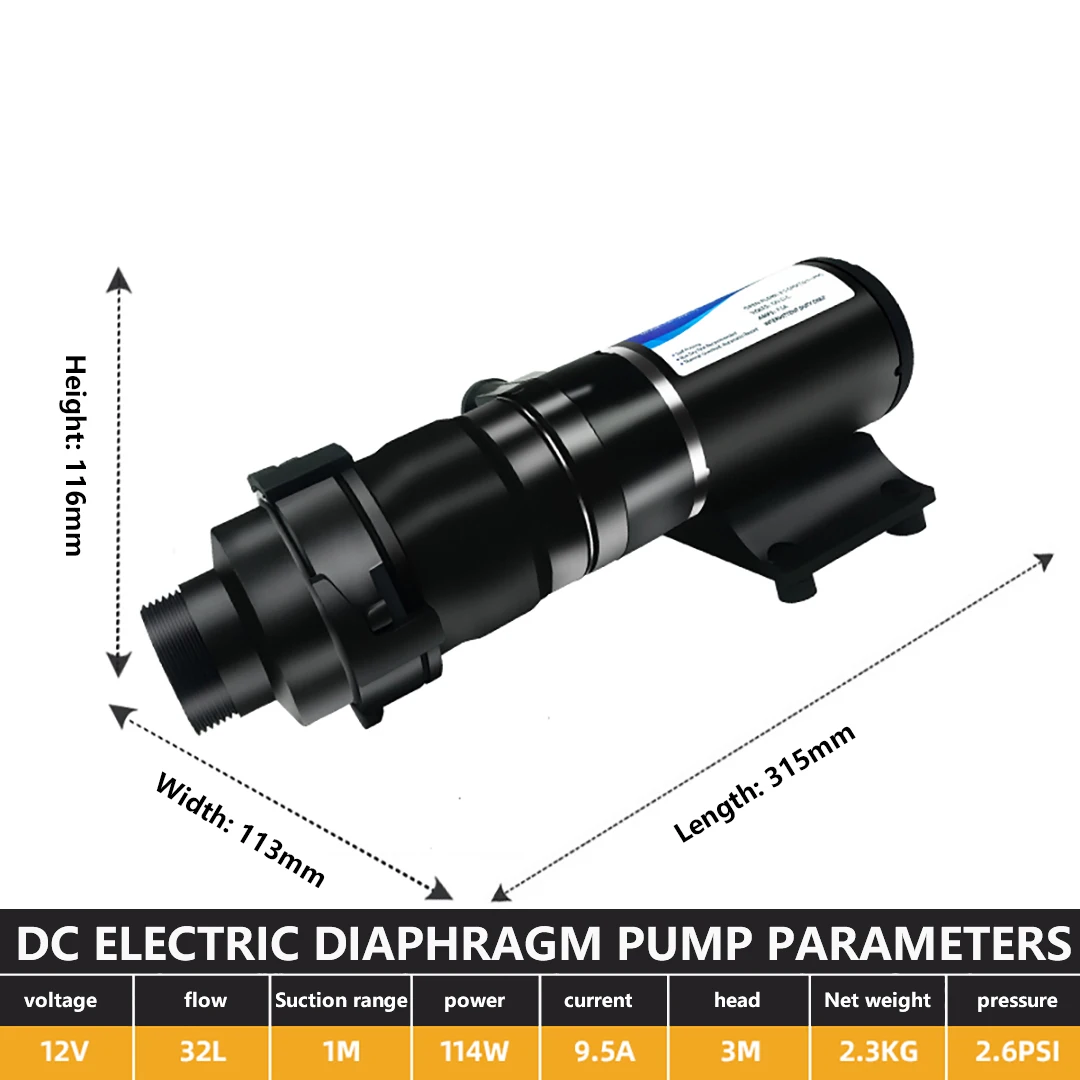 Imagem -06 - Dupla Lâmina de Esgoto Elétrico Bomba de Lixo Doméstico Forte Poder de Corte Núcleo de Cobre Tanque Séptico 12 v 24v dc