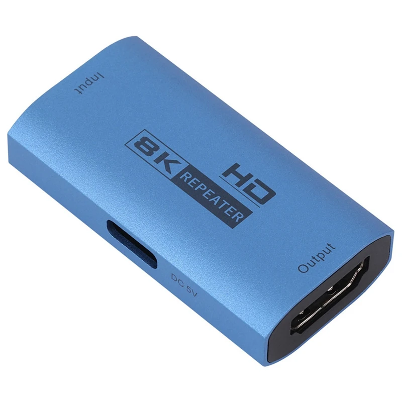 Extensor de Vídeo Compatível com HDMI, Repetidor 8K, Amplificador De Sinal HD, Conversor, Adaptador