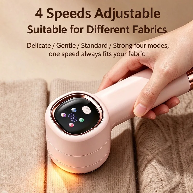 New color screen hair ball trimmerLEDRechargeable small shaver with four power settings, designed for home use, effectively remo