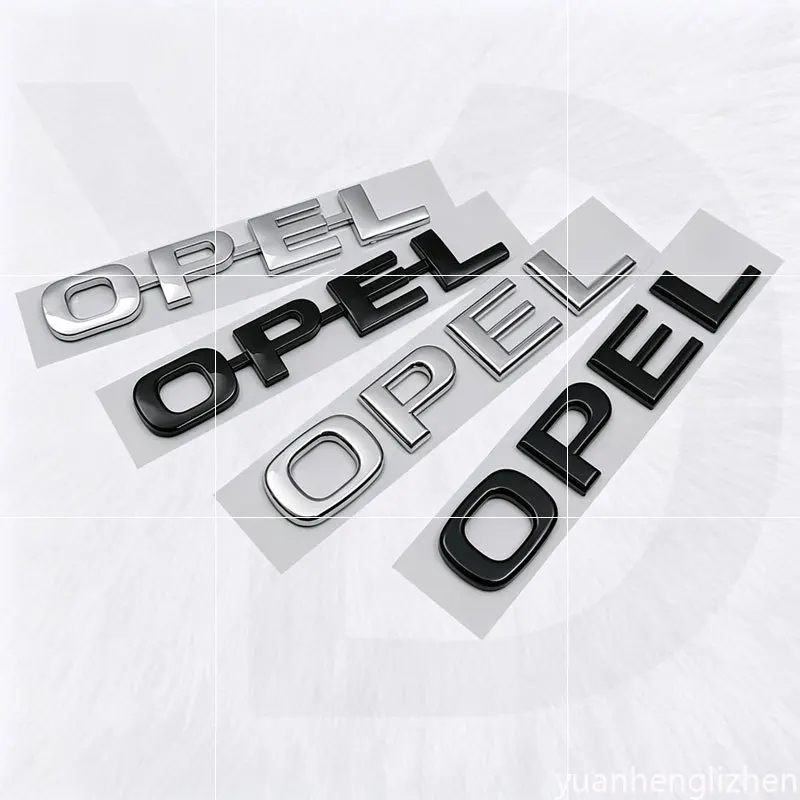 3D Metal Opel Corsa Car Styling Sticker Emblem For Rear Trunk Bumper Badge Body Fender Side Logo Refit Decal Accessories