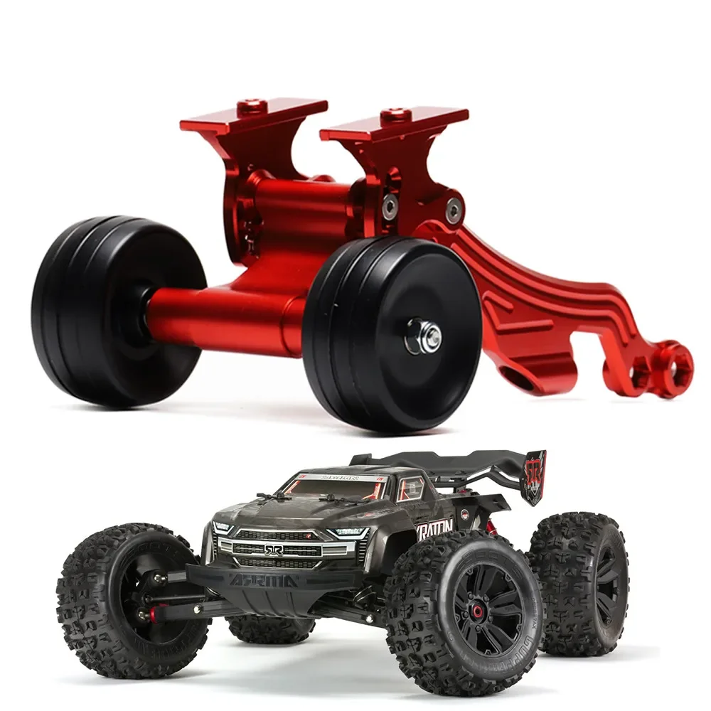 NEW ENRON Aluminum Alloy Rear Wheelie with Wing Mount Set for ARRMA RC 1/8 KRATON TALION TYPHON OUTCAST 6S BLX STUNT TRUCK