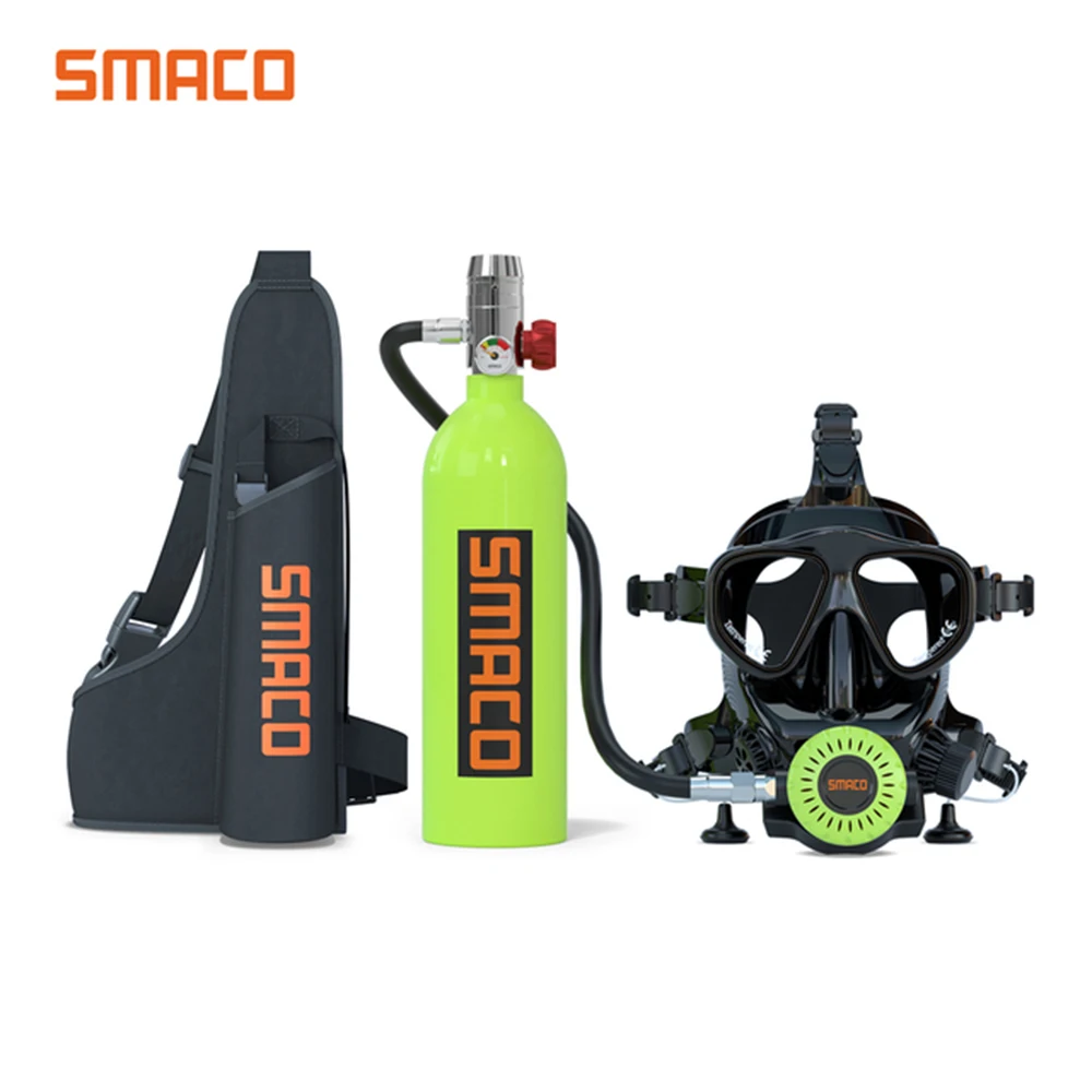 Smaco-S400 Diving Equipment, Mini Scuba Tank, Snorkeling Mask, Scuba Diving Dive Mask, Portable Oxygen Cylinder, Snorkel Masks