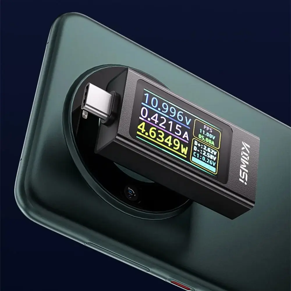 

Type-C Electric Current Meter Protocol Detector Multi-function Voltage Monitor Dustproof and Drop-proof Safe Operation