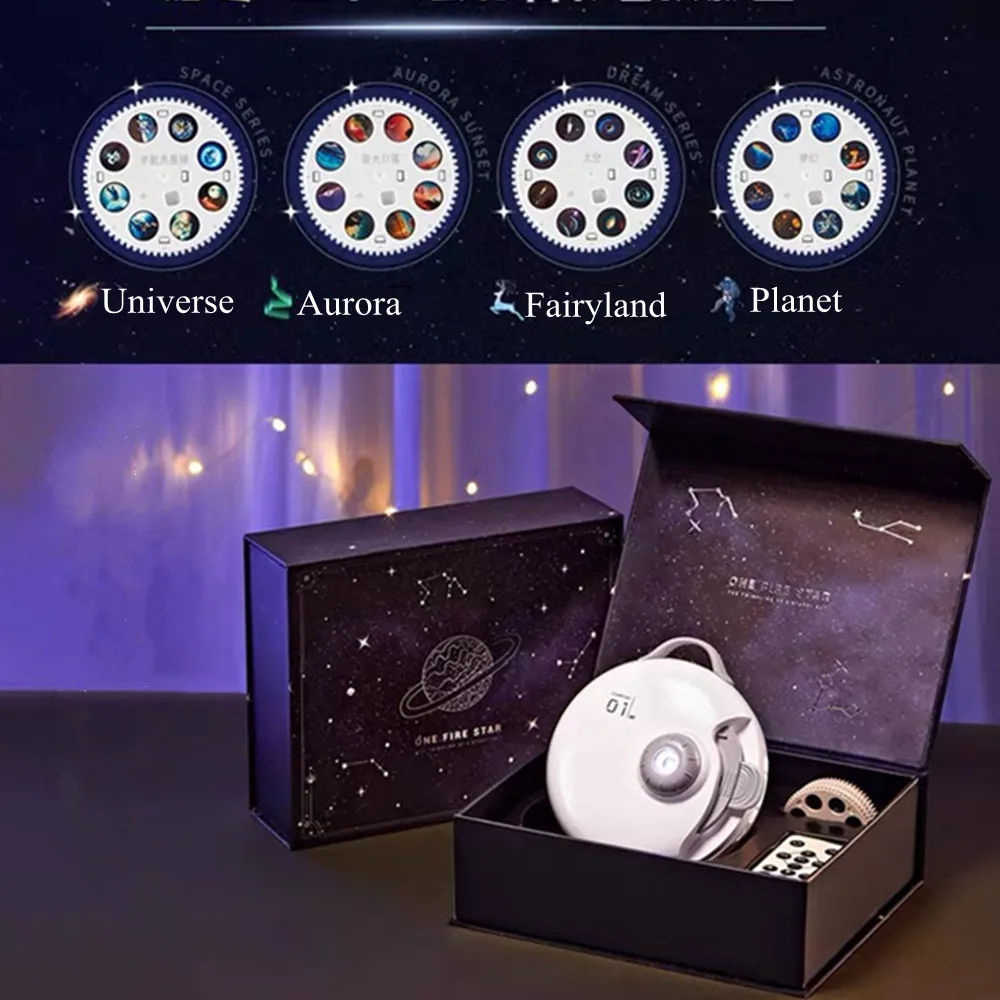 Planetarium 32 in 1 Star Projector Galaxy Night Light Projector Bluetooth Music Starry Sky Nightlights for Bedroom Decoration