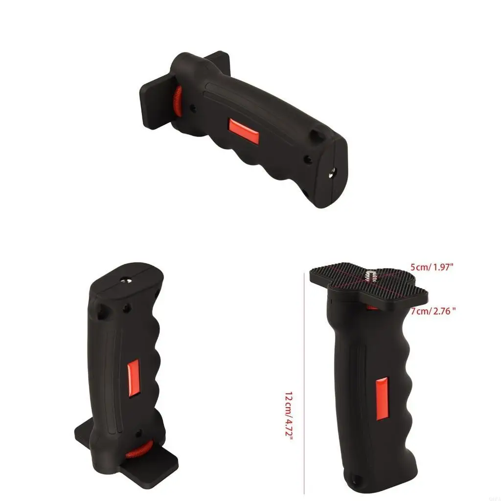 Q6PA Camera Handheld Grip Video Vlog Hand Grip Stabilizer Holder Tripod Monopod