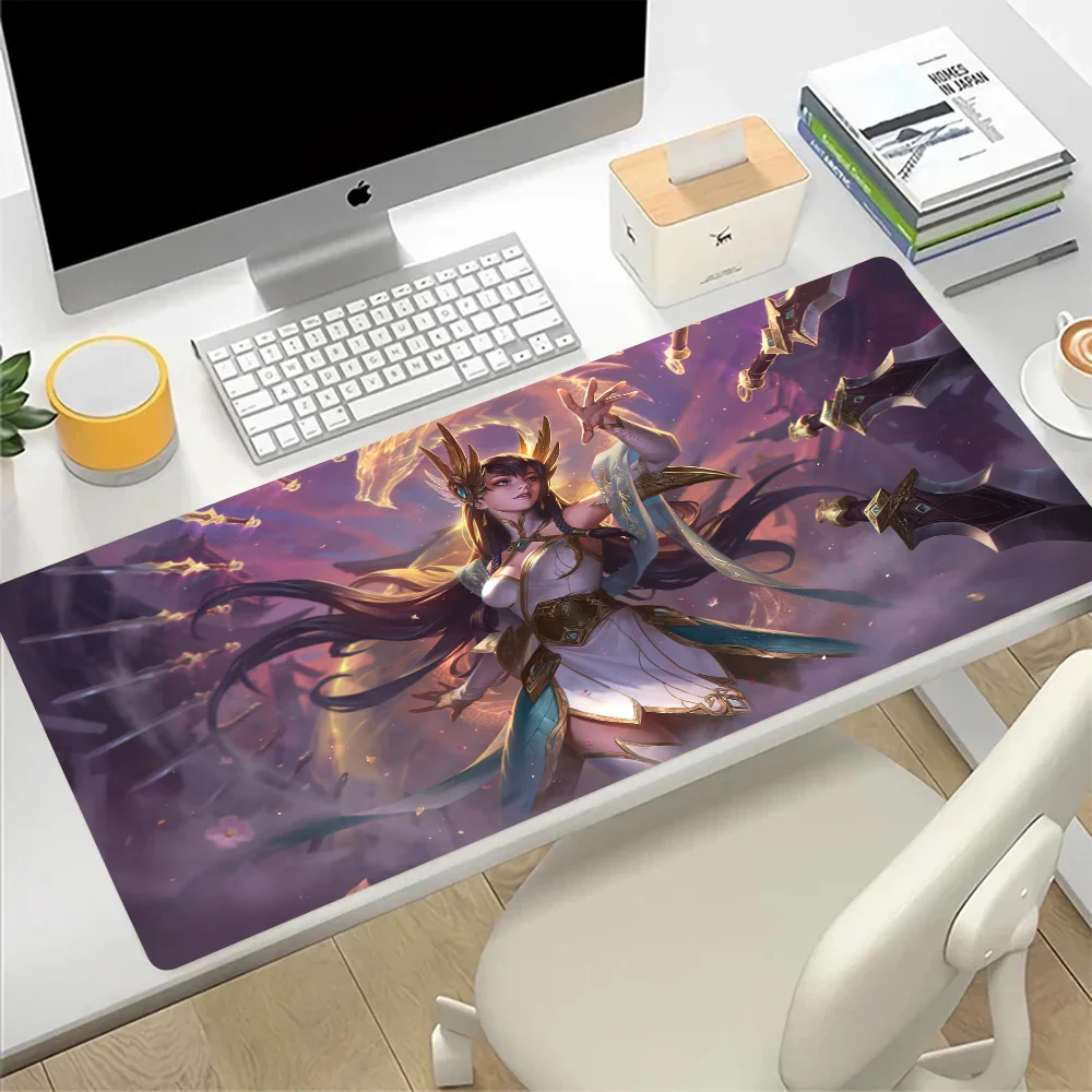 League of Legends Irelia Large Mouse Pad Gaming Mousepad PC Gamer Computer Office Mouse Mat XXL Laptop Keyboard Mat Desk Pad