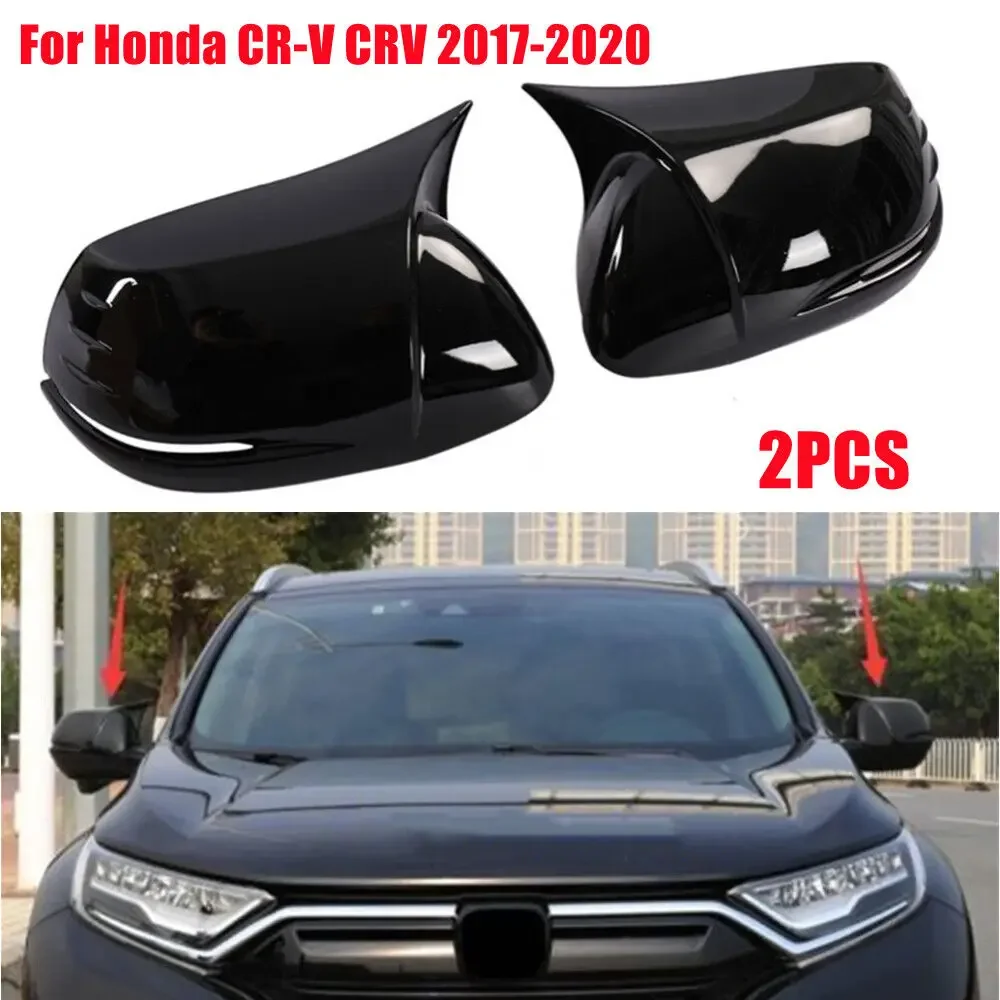 For Honda CRV CR-V 2017 2018 2019 2020 Car Rearview Side Mirror Cover Wing Cap Exterior Door Sticker Case Trim Carbon Fiber