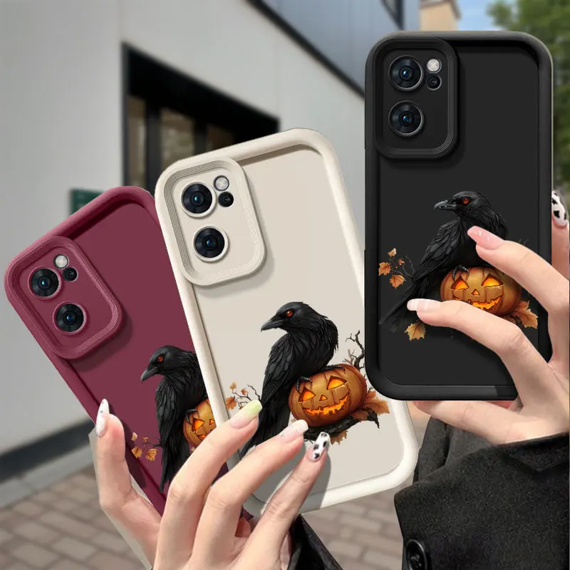 Чехол для телефона «Хэллоуин Ворона» для OPPO A3Pro A5 A5X A17 A38 A58 A60 A76 A78 F29 Reno 7 Z 8 T 10 11 11 12 13 14 F PRO Soft Cover Чехол для телефона «Хэллоуин Ворона» для OPPO A3Pro A5 A5X A17 A38 A58 A60 A76 A78 F29 Reno 7 Z 8 T 10 11 11 12 13 14 F PRO Soft Cover