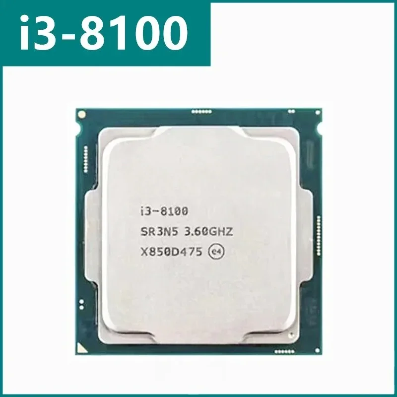 I3-8100 I3 8100 3.6GHz Quad- Quad-Thread CPU 6M 85W LGA 1151