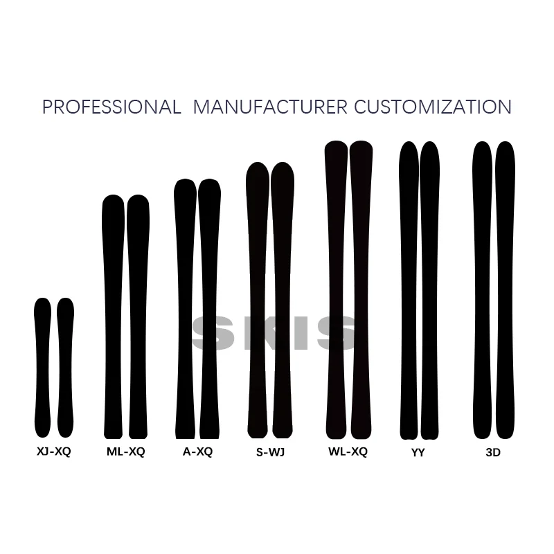 Оптовая цена, набор лыжных досок для зимних видов спорта на открытом воздухе, новый дизайн со стальной кромкой для взрослых, деревянный материал