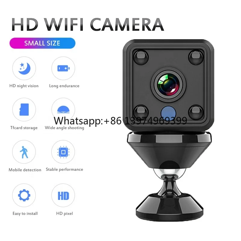 Hot Sell 1080P Night Vision Cloud Memory Card Wireless Surveillance Mini Battery Wifi Cctv Camera