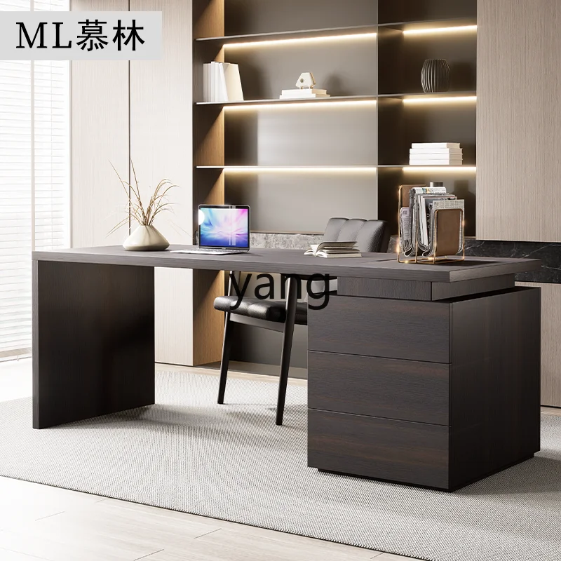 ZL home writing desk computer desk light luxury modern table integrated desk