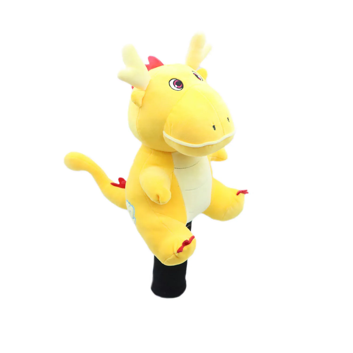 2024 New Dragon Plush Golf Driver Fairway Hybrid headcover golf club No.1 #3#5 FW UT Mascot Novelty Cute Gift Yellow Red