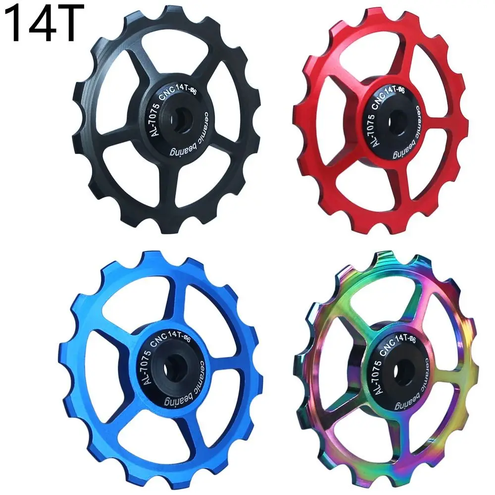 Derailleur Rear Guide Wheel Jockey Wheel Bike Jockey Wheel Bike Ceramic Bearing Guide Bicycle Rear