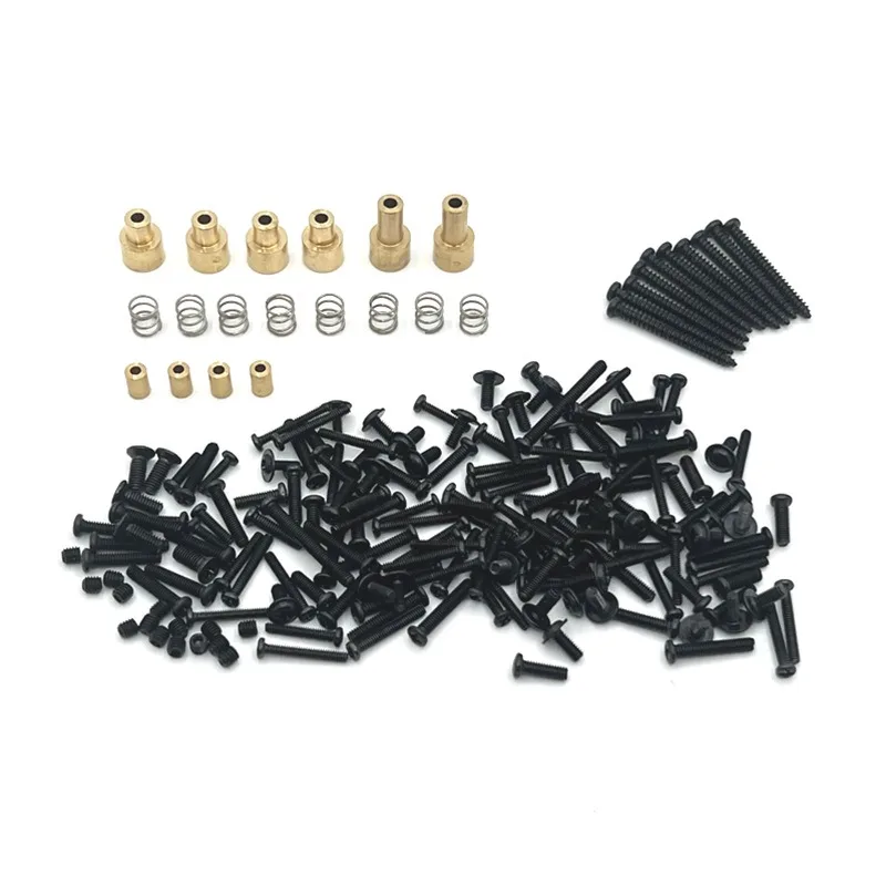 210 PCS Caixa de Parafusos Modificada RC Carro Shell Coluna de Altura para MN 1/12 MN82 LC79 Peças de Atualização de Metal