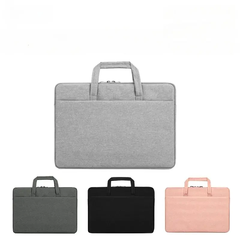 Laptop Tote Bag with Waterproof and Shock-absorbing Thick Velvet Inner Liner Suitable for Macbook Pro Laptops 13 14 15 Inches