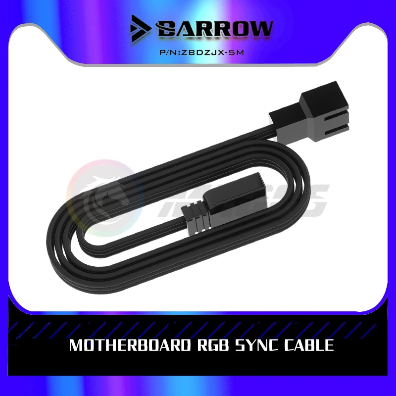 Barrow LRC2.0 5V 3PIN Motherboard AURA SYNC LED Control Cable Adapter For All Barrow's Lighting Products ZBDZJX-5M