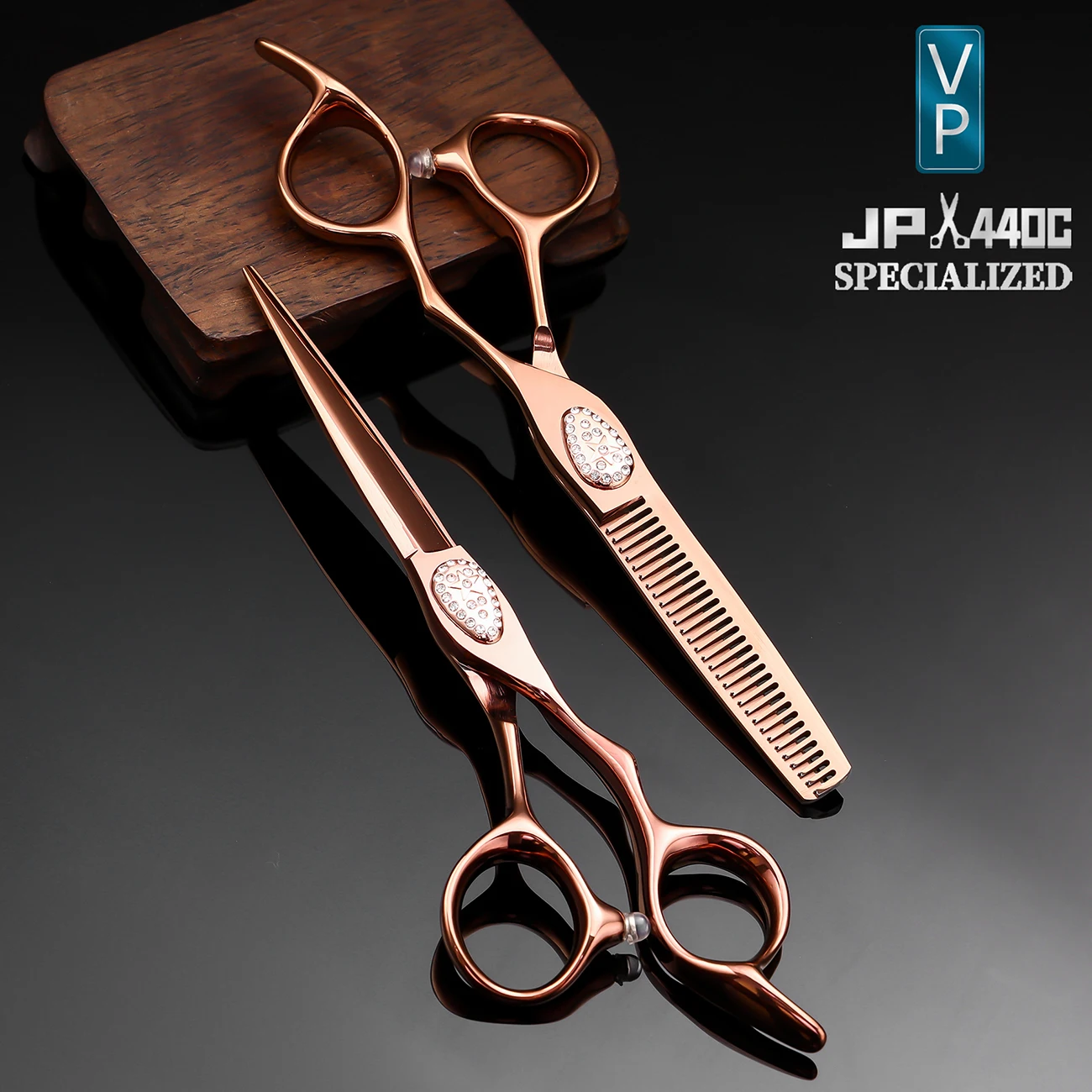 VP Professional Hairdressing Scissors Set 6 Inch Barber Accessories Cutting Thinning Styling Tool Hair Scissors Japan 440C Steel