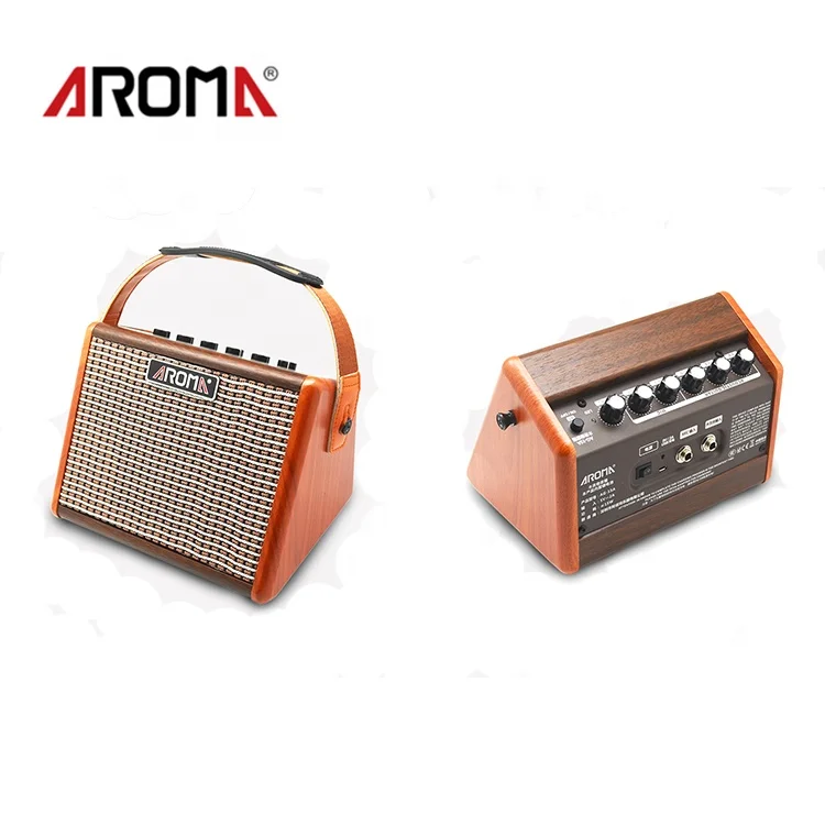 

Aroma wooden AG-15A acoustic guitar amplifier and guitar speaker