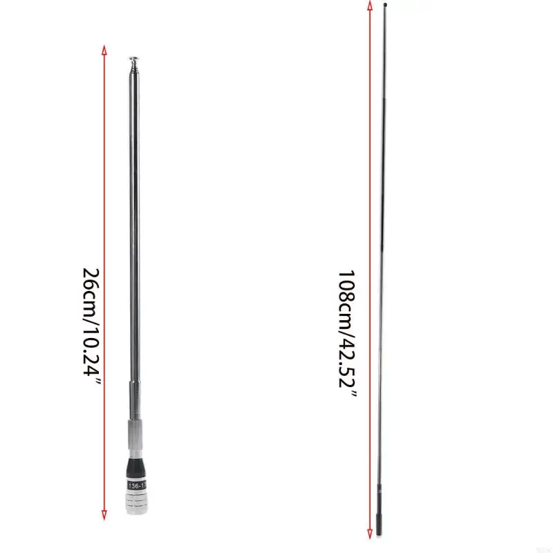 W89C Faltbares Teleskop-Handheld-GPS-Langstreckenantennen männlich 100 50 320 220 430 Alpha100 42,52inch