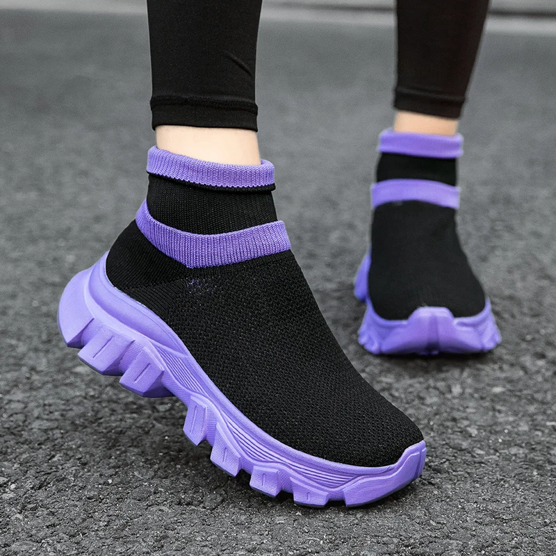 

New Luxury Women's Comfortable Sneaker Lightweight Platform Men's Casual Sports Shoes Anti Slip Thick Soled Tenis Walking Shoes