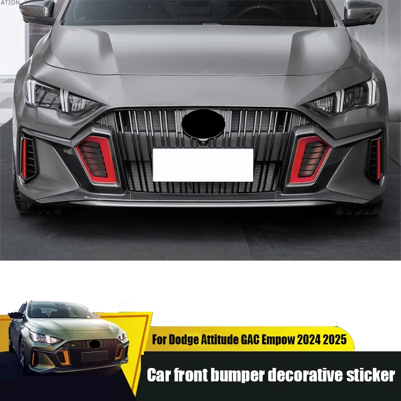 

For Dodge Attitude GAC Empow 2025 2026 Car front bumper decoration sticker car exterior modification sticker