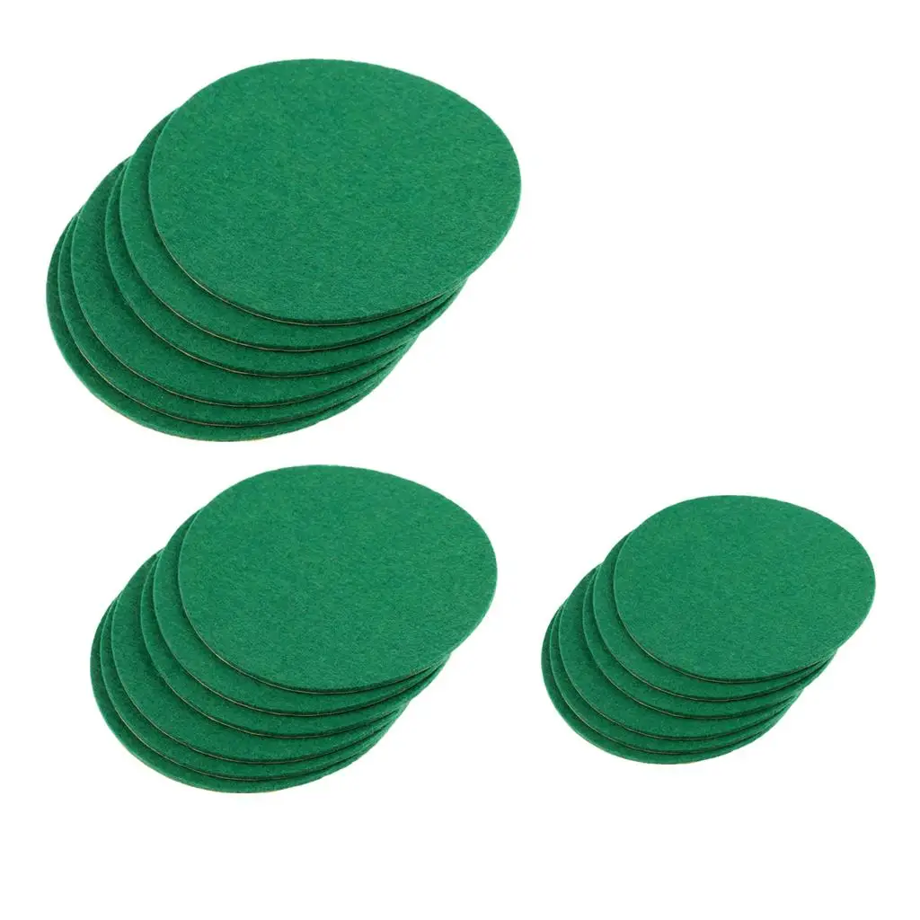 

Air Hockey Pusher Goalies Felt Pads Green Replacement Pads Soft Surface for Mini Hockey Table