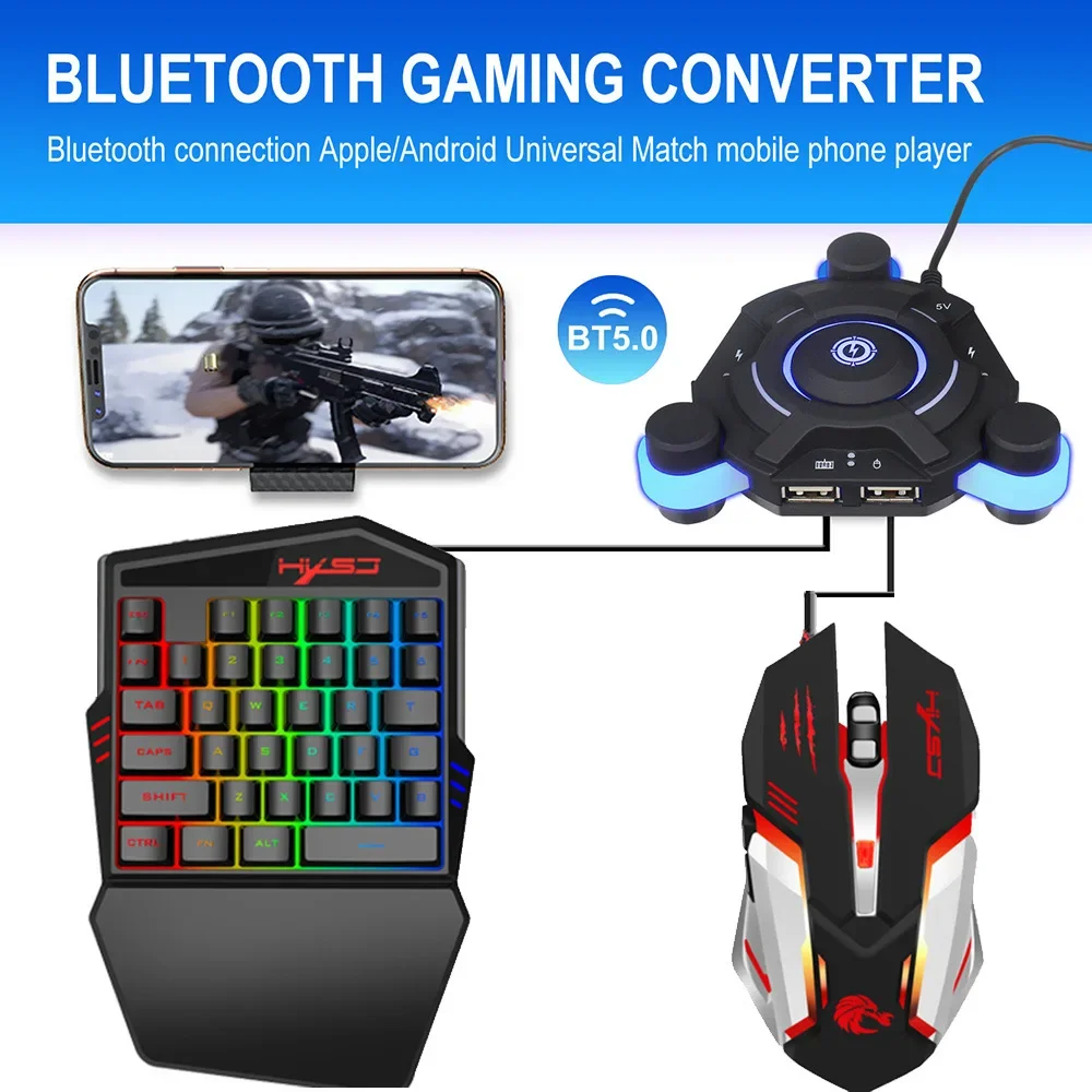 Wired Backlight Keyboard Mouse Set One-handed Professional Gaming Keyboard Mini Portable Game Mouse for Eating Chicken Game