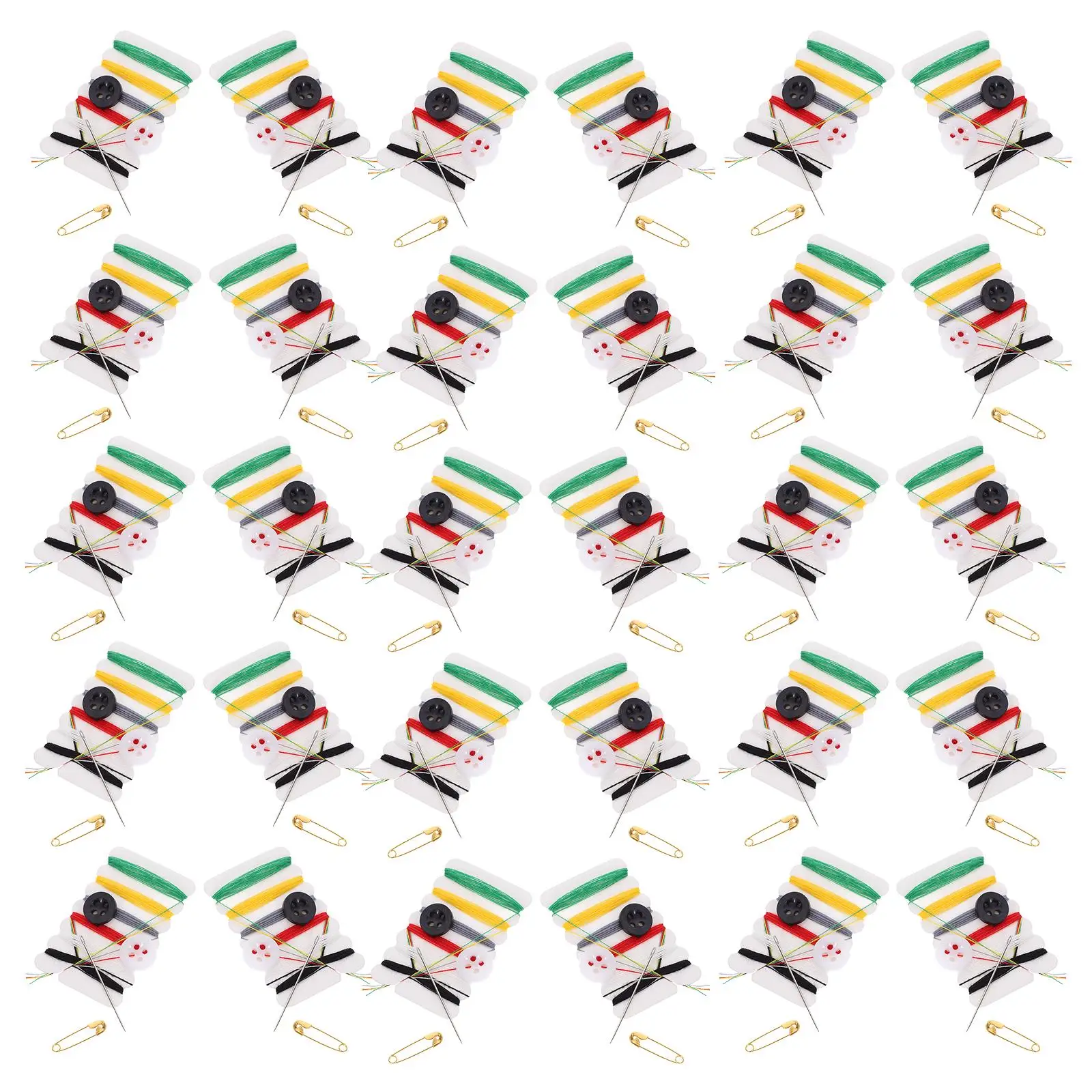 100 Packs Needle Sewing Kit Travel Hand Thread Child Kits for Beginners Needles