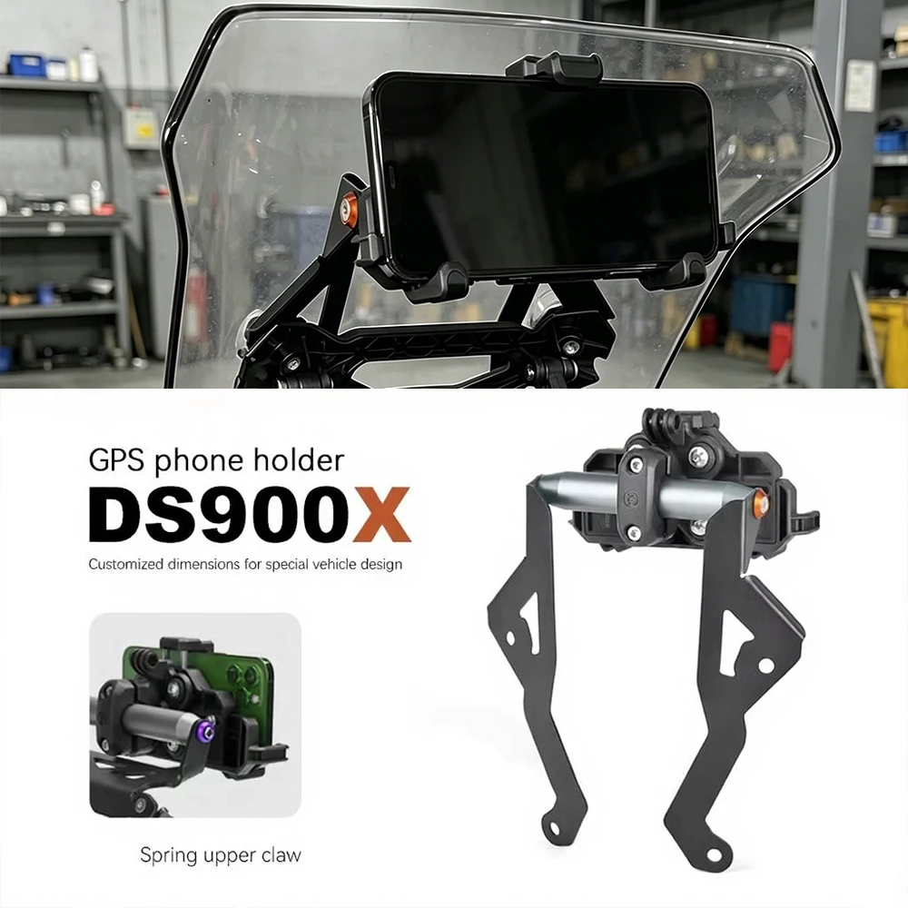 オートバイアクセサリー新-for-voge-ds900x-dsx-900-dsx-gps-電話ホルダースタンドナビゲーションブラケットスタンドショックアブソーバースタンド