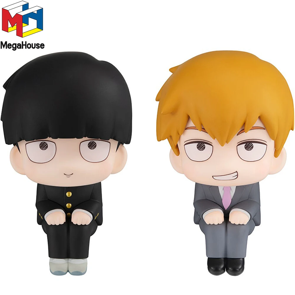 

In Stock Megahouse Look Up Mob Psycho Kageyama Shigeo Reigen Arataka Kawaii Doll Collectible Anime Figure Model Toy Gift