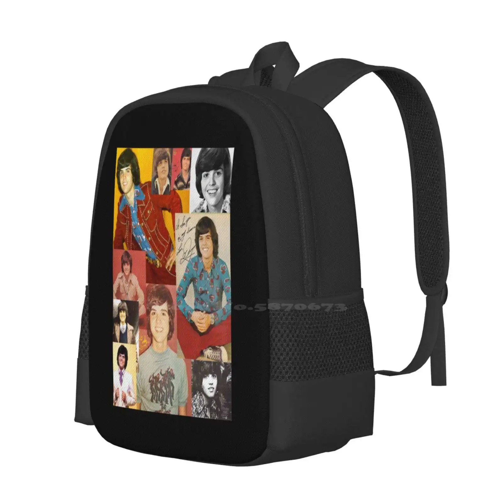 Retro Vintage Donny Osmond Design Love You Hot Sale Schoolbag Backpack Fashion Bags Retro Vintage Donny Osmond Design Love You